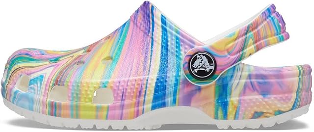 Crocs Baya Tie Dye Clog, Pastel Swirl, m5/w4 UK