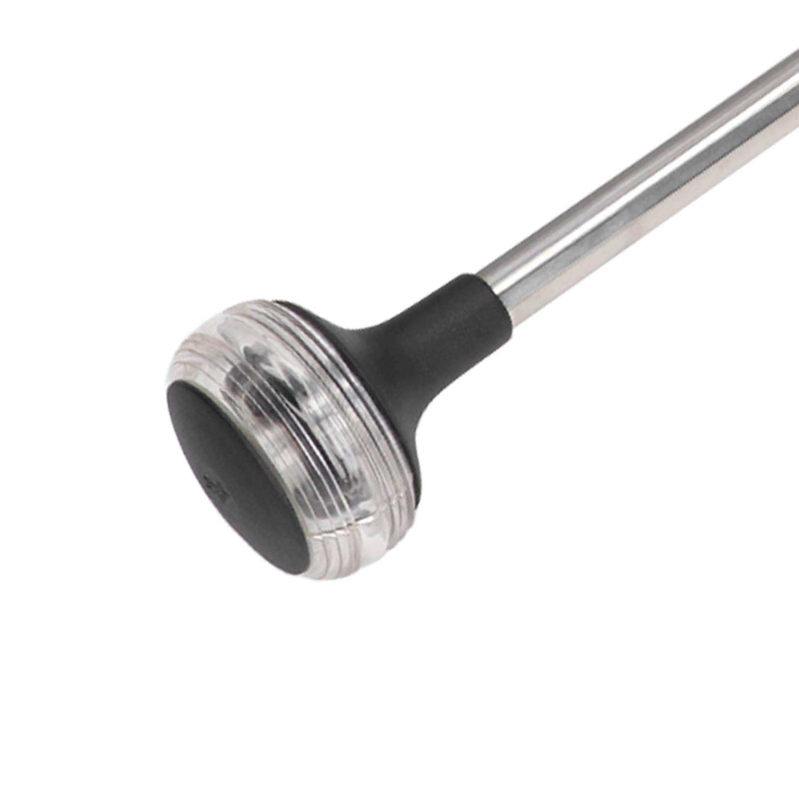 24-calowa Regulowana, Wysuwana Dookólna Lampa Kotwiczna USCG 2NM DC12V/24V 3W Dookólna Lampa Nawigacyjna LED ze zdejmowaną podstawą 2-stykowy Standardowy Słupek IP65 Wodoodporny