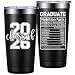 SpenMeta Graduation Gift for Him, Boys - Class of 2026 Gifts - Middle School, High School, College Graduation Gifts - 20oz Class of 2026 Tumbler Cup