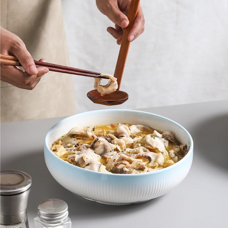 Miski do zupy ceramiczna duża miska na zupę restauracja miska na ryby okrągła salaterka nowoczesna minimalistyczna miska nadaje się do chili, gulaszu wołowego miski obiadowe (S)