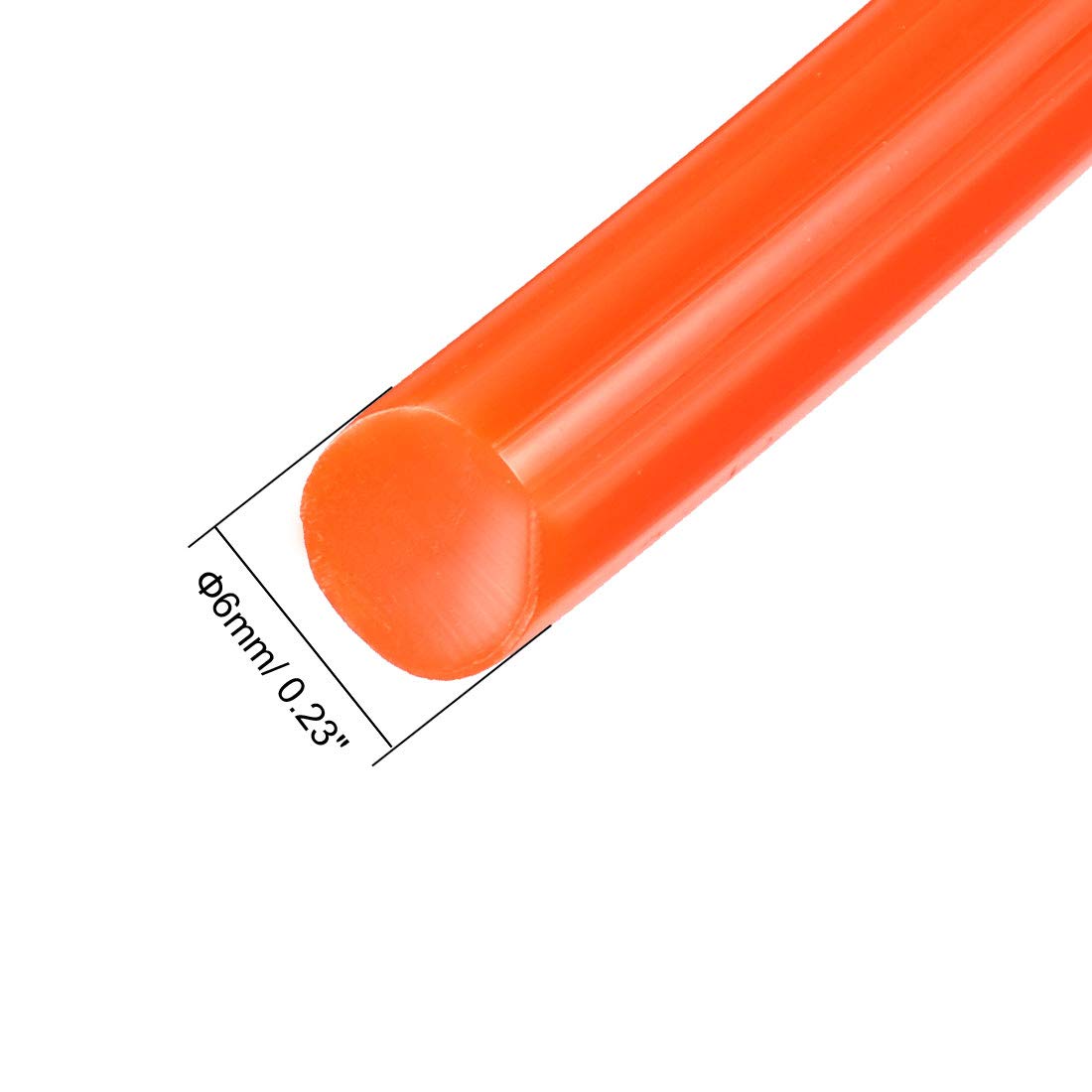 Courroie Transmission Ronde Polyuréthane Orange Lisse - Diamètres 2 à 15mm Haute Performance