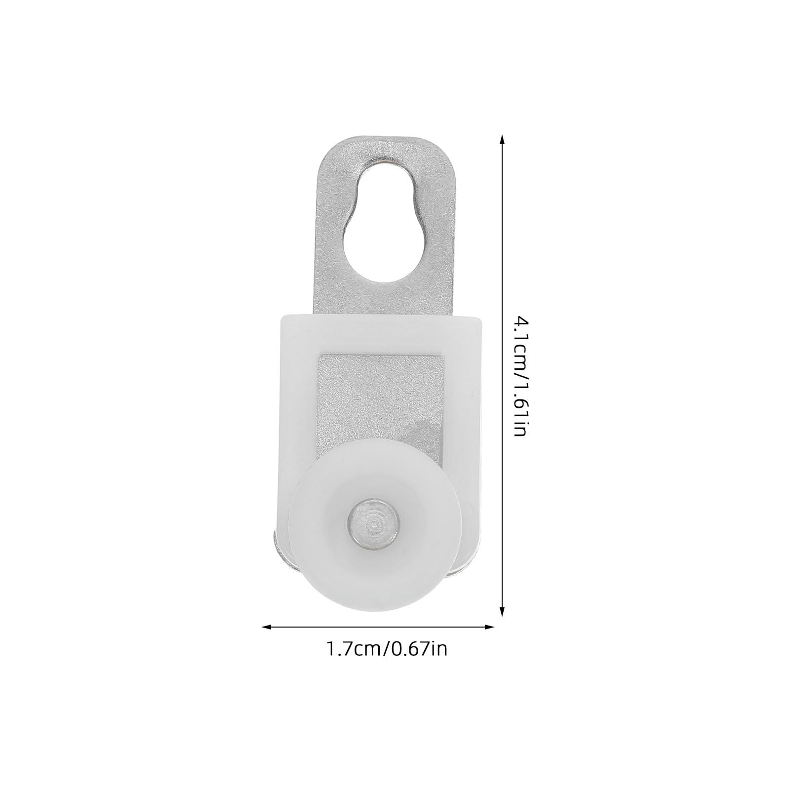 DOITOOL 50 pezzi di rulli per binari per tende: ganci per binari per tende da soffitto, clip per per in plastica, ganci per finestre da doccia, bianchi