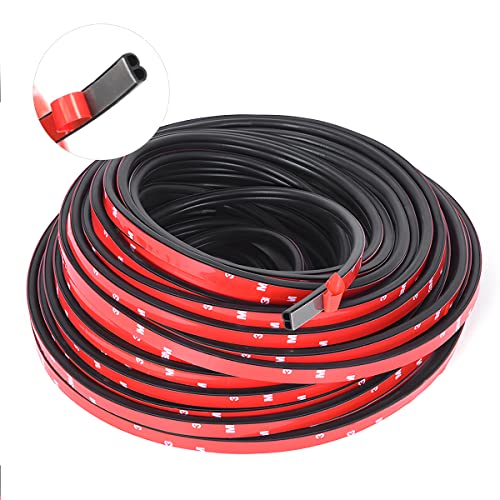 Car Edge Protector Strip, Automotive Door Rubber Soundproofing Weatherstrip B Shape Edge Trim Car Door Edge Protection, Car Door Rubber Seal Strip Suitable For Most Cars,Boats,Trucks,Rvs (52.5Ft) #TOP7
