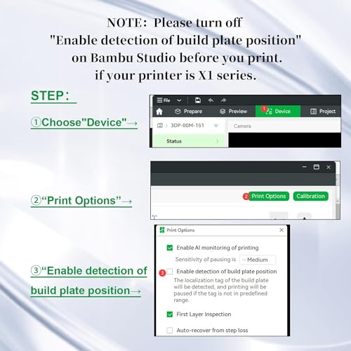 Image of IdeaFormer-3D Double Sided H1H PEO Build Plate for Bambu Lab X1 X1C X1E P1P P1S P2S A1, Smooth Phantom H1H+Diamond PEO Spring Steel Sheet Flexible Plate 257x257mm for Bambu 3D Printers