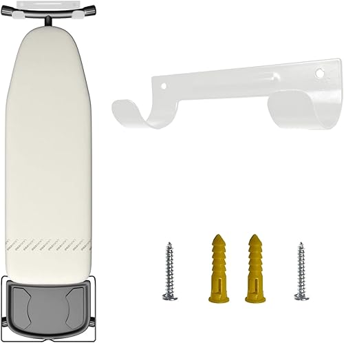 Miniatura 8 de Soporte para tabla de planchar, soporte para tabla de planchar, organizador de pared para cuartos de lavado, estante de almacenamiento que ahorra