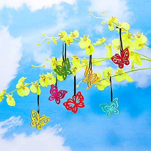 32 Pieces Wood Hanging Ornaments For Tree Colorful Summer Wood Tree Ornaments Wooden Embellishments Spring Easter Christmas Tree Decor For Party Home Decoration Diy Craft Making Supplies(Butterfly) #TOP2