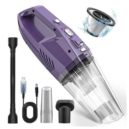 Bossdan Handheld Vacuum Cordless, Powerful Suction Car Hand Held Vacuum Cleaner with Large-Capacity Battery, Hand Vacuum Cordless Rechargeable for Pet Hair Keyboard Dust Office and Home Cleaning