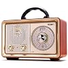 PRUNUS J-110 AM/FM/SW Retro Radio mit Bluetooth, Nostalgie Radio mit 3 Stromversorgungsoptionen, Gehäuse in Holzoptik…