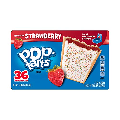 Image of Pop-Tarts Breakfast Toaster Pastries, Frosted Strawberry Flavored, 66 oz (36Count)