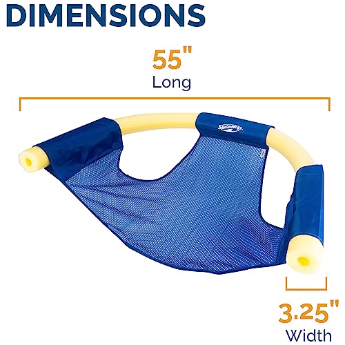 SwimWays Mesh Floating Pool Chair Noodle Slings (4 Pack), Swimming Pool Accessories & Water Toys, Pool Noodle Not Included - image 4