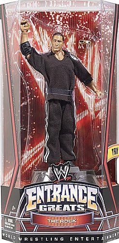 THE ROCK - MATTEL ENTRANCE GREATS WWE TOY WRESTLING ACTION FIGURE by Mattel