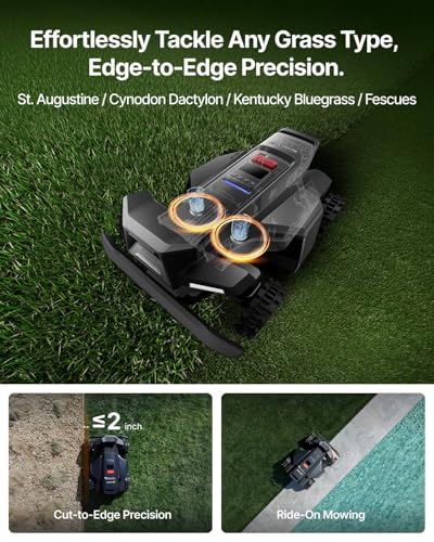 Segway Navimow X430 Robot Lawn Mower Wire Free, for up to 1 Acre, 4WD for 84% Slopes, Zero-Turn for Damage-Free Mowing, ORV-Tuned Lawnmower, MowMentum with 2 × 180W Motors, 0.75–4 in Cutting Height - Image 5