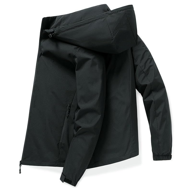 Veste coupe-vent homme à capuche décontractée pour le printemps