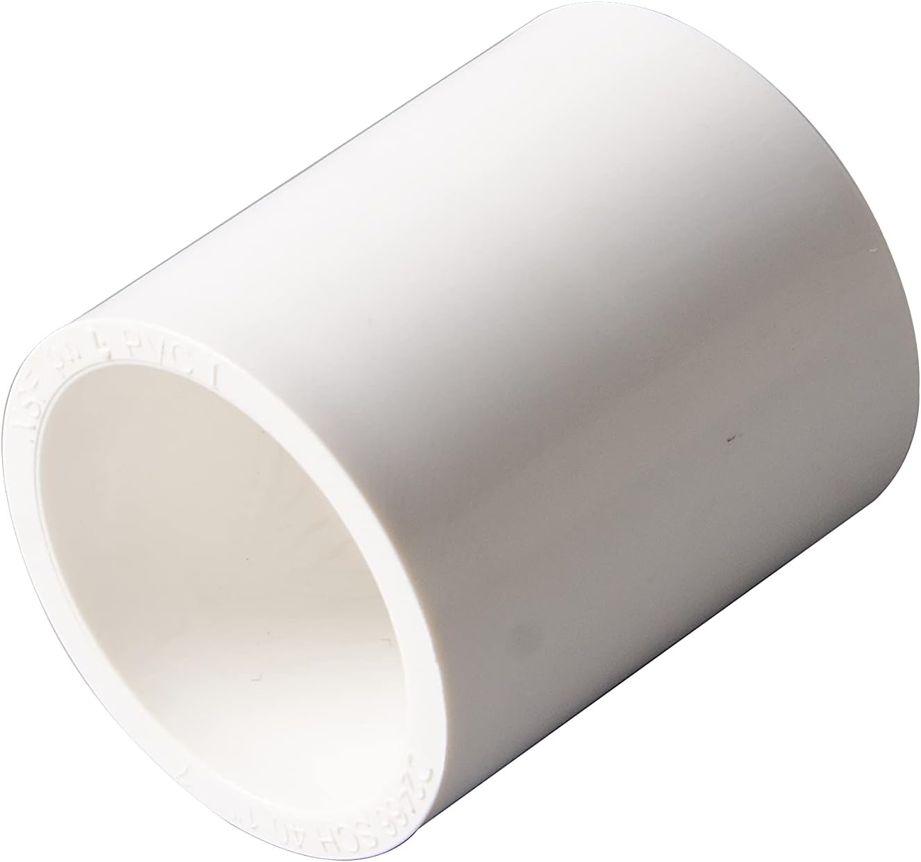 Rainbow Dream 3/4 Inch PVC Coupling Adapter Pipe Fitting (Socket x Socket) - 10 Pack, White