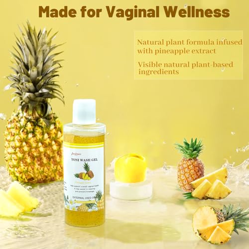 Image of Yoni Wash Feminine Wash for Women PH Balance, Vaginal Wash for Vagina Moisturizing, Summer Feminine Care Intimate gel for Hygiene, Body Wash Shower Gel, Pineapple Scent Intimate shower gel 6.7 fl.oz