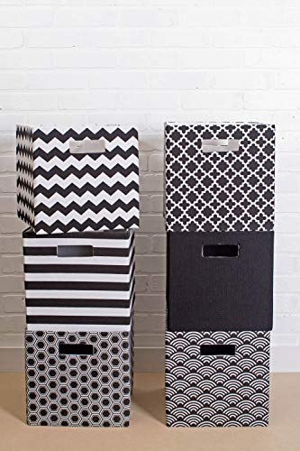 Dii Poly-Cube Storage Collection Hard Sided, Collapsible Solid, Large, Black #TOP7