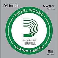 .072 gauge nickel wound electric guitar string Round wound with nickelplated steel for distinctive bright tone Perfect as a replacement string or for creating customized sets Made in the u.s.a. for the highest quality and performance
