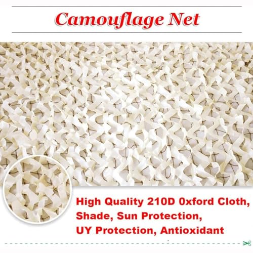 Red de camuflaje blanca en rollo de 5x8 m para parasol de jardín 7