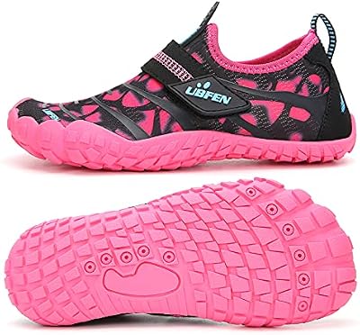 UBFEN Kids Water Shoes for Boys Girls Quick Dry Swim Aqua Socks