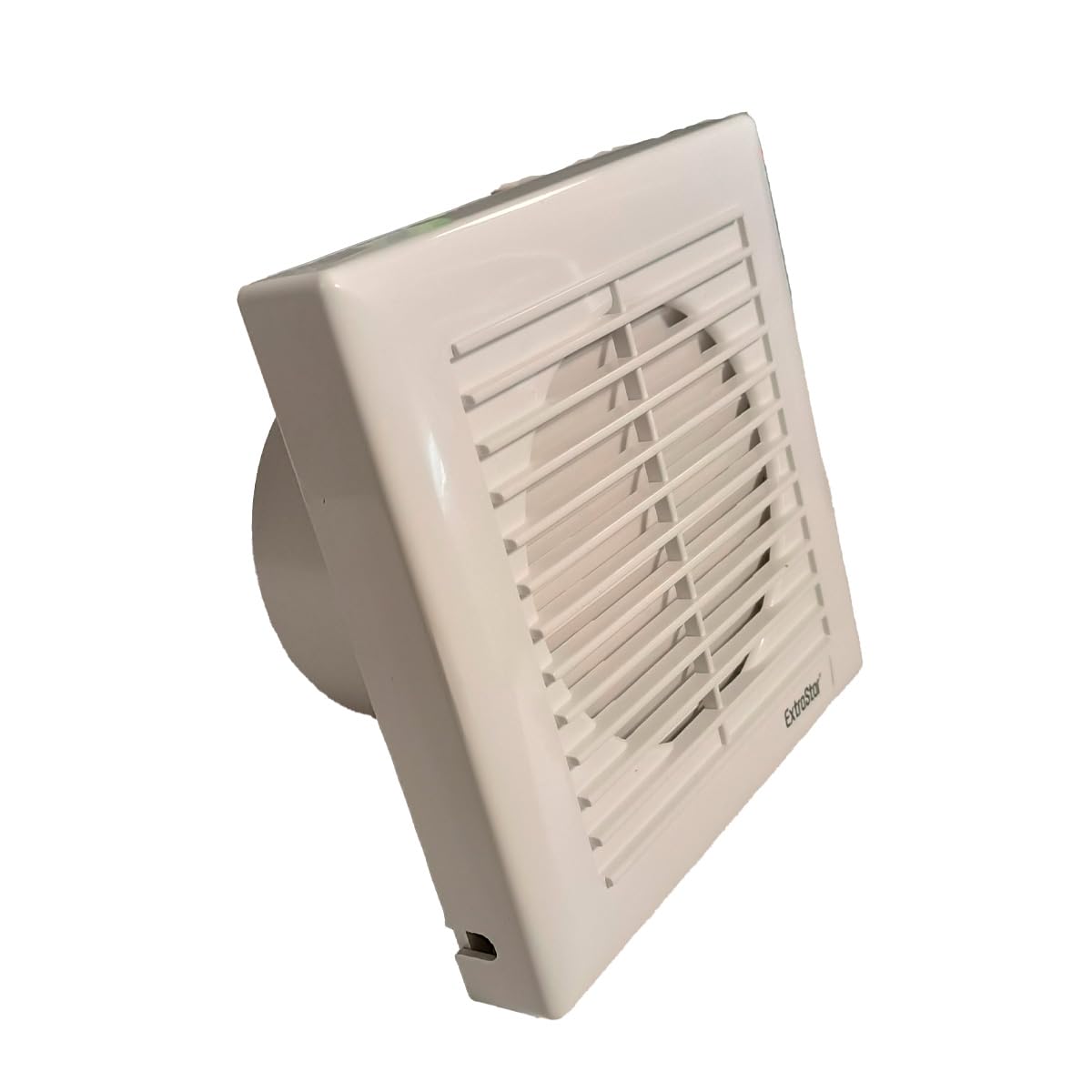 A2ZWORLD Ventilador de aspiración eficiente 19 W 240 m3/h 34 dB, 180 x 180 mm, orificio 120 mm, profundidad 100 mm, aspirador de pared para baño, cocina, 230 V, 50 Hz