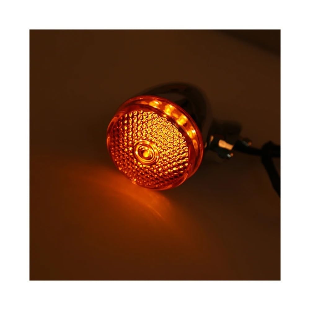Intermitentes para Moto, 4 Uds LED Motocicleta Señal De Giro Indicador Intermitente Luz Scooter Intermitente Lámpara Se Adapta A La Mayoría De Motos para H&Arley