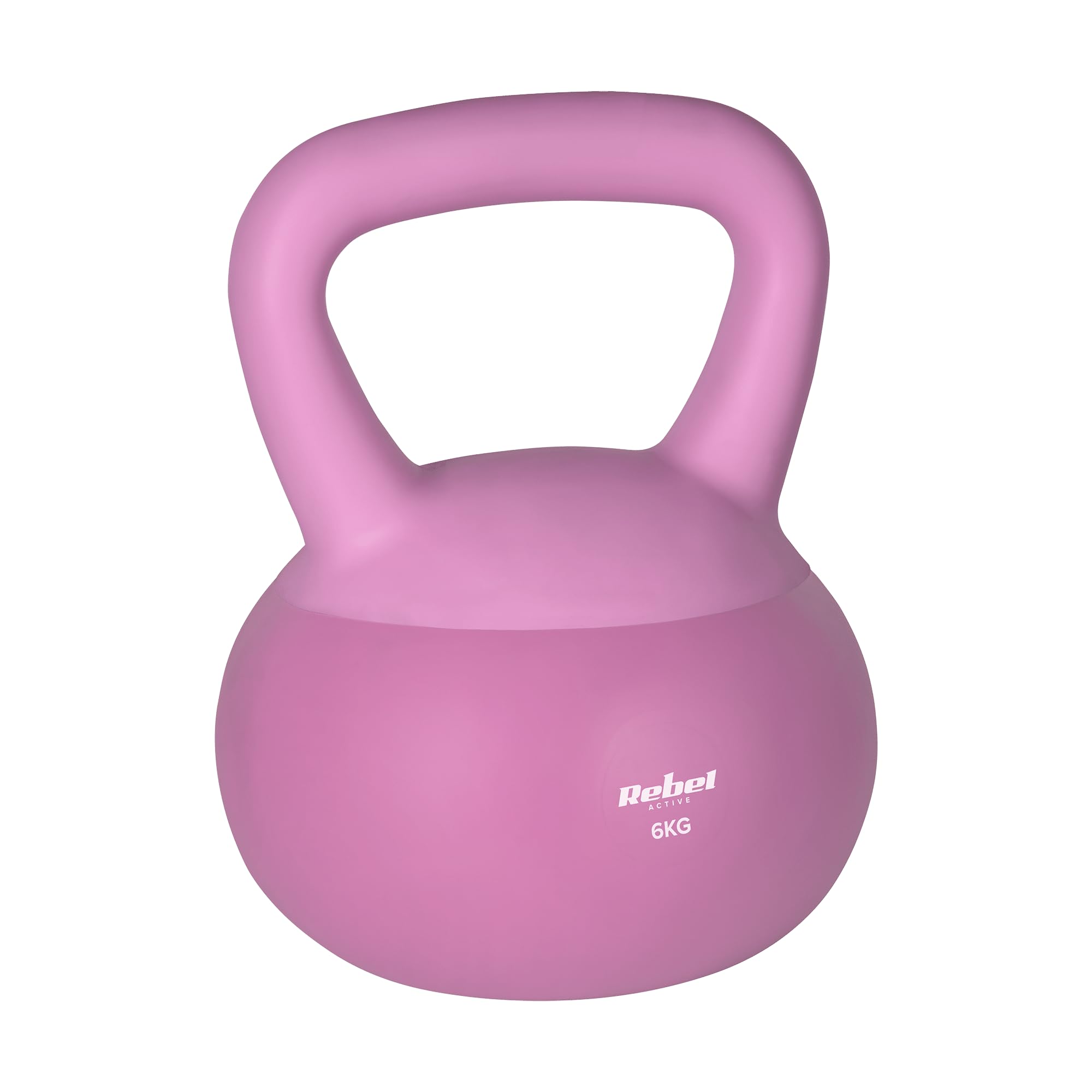 Rebel Soft Kettlebell 6kg Miękkie PCV Bezpieczne Ciche Hantel do Fitness