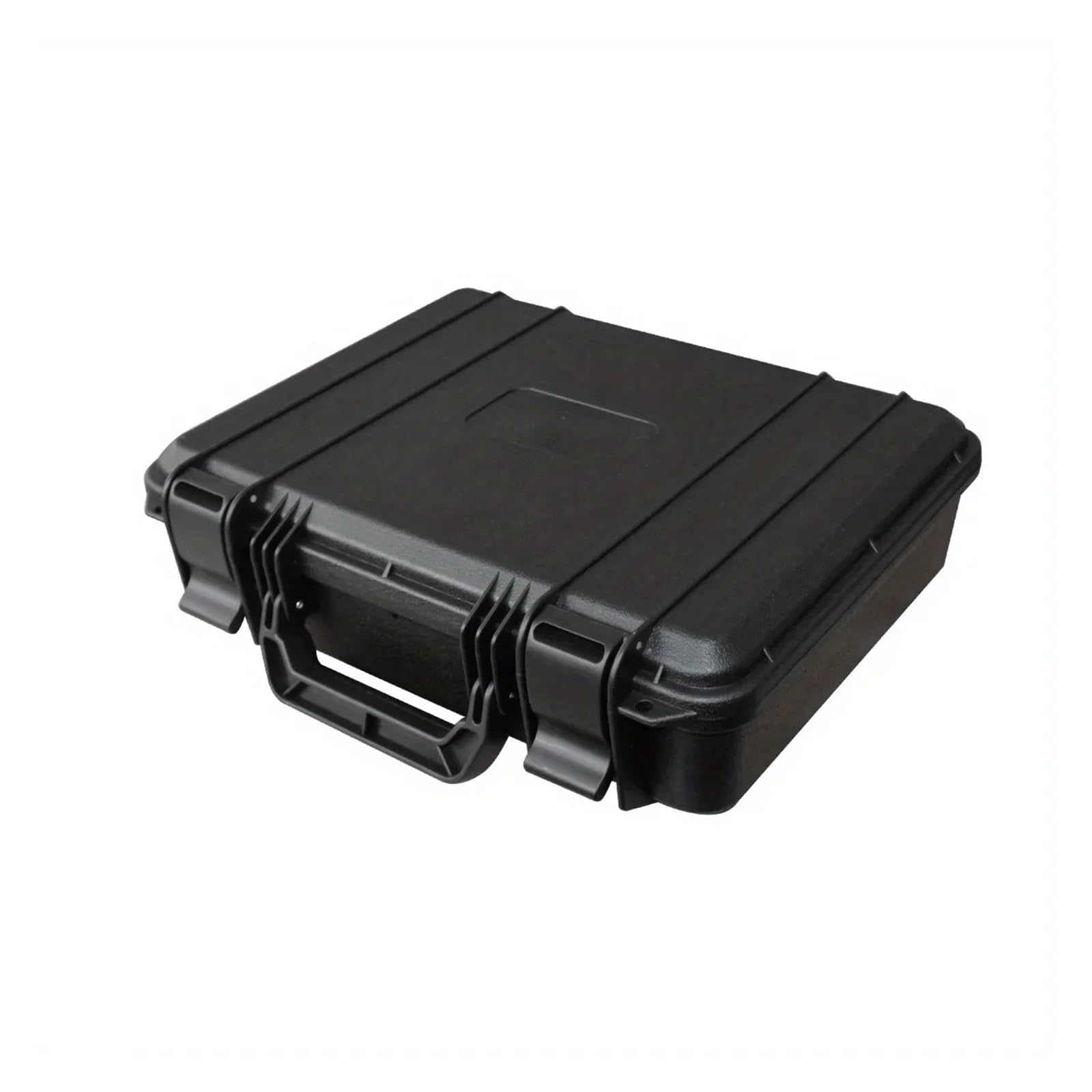 EMHSJSYVB 1pc Plastic Tool Case Suitable Carrying Box Hardware Toolbox Portable Equipment Storage, Foam Padded Interior(Black)
