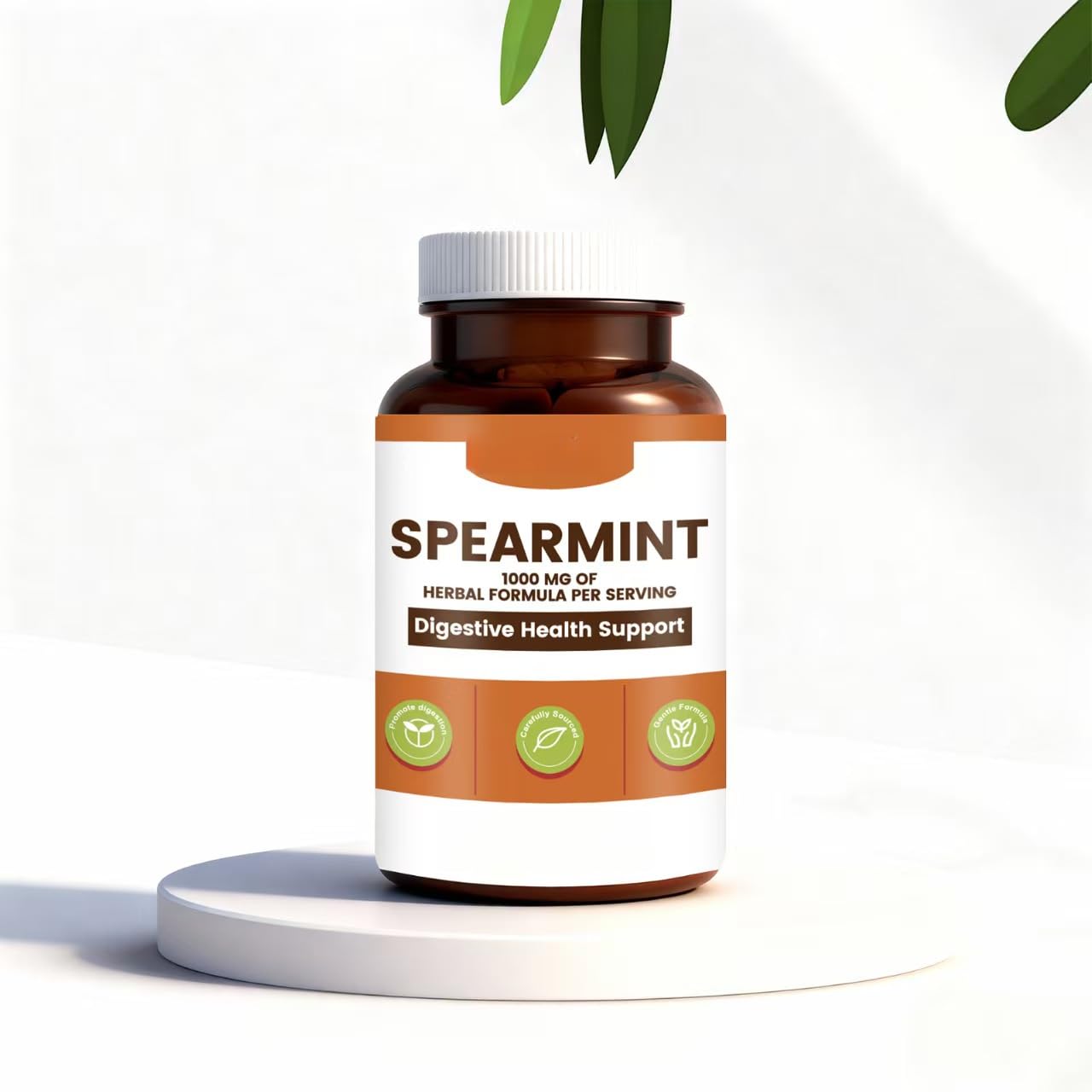 Menta verde - Integratore completo digestivo | Lievi problemi di stomaco - Vegano, non OGM, senza glutine（2）