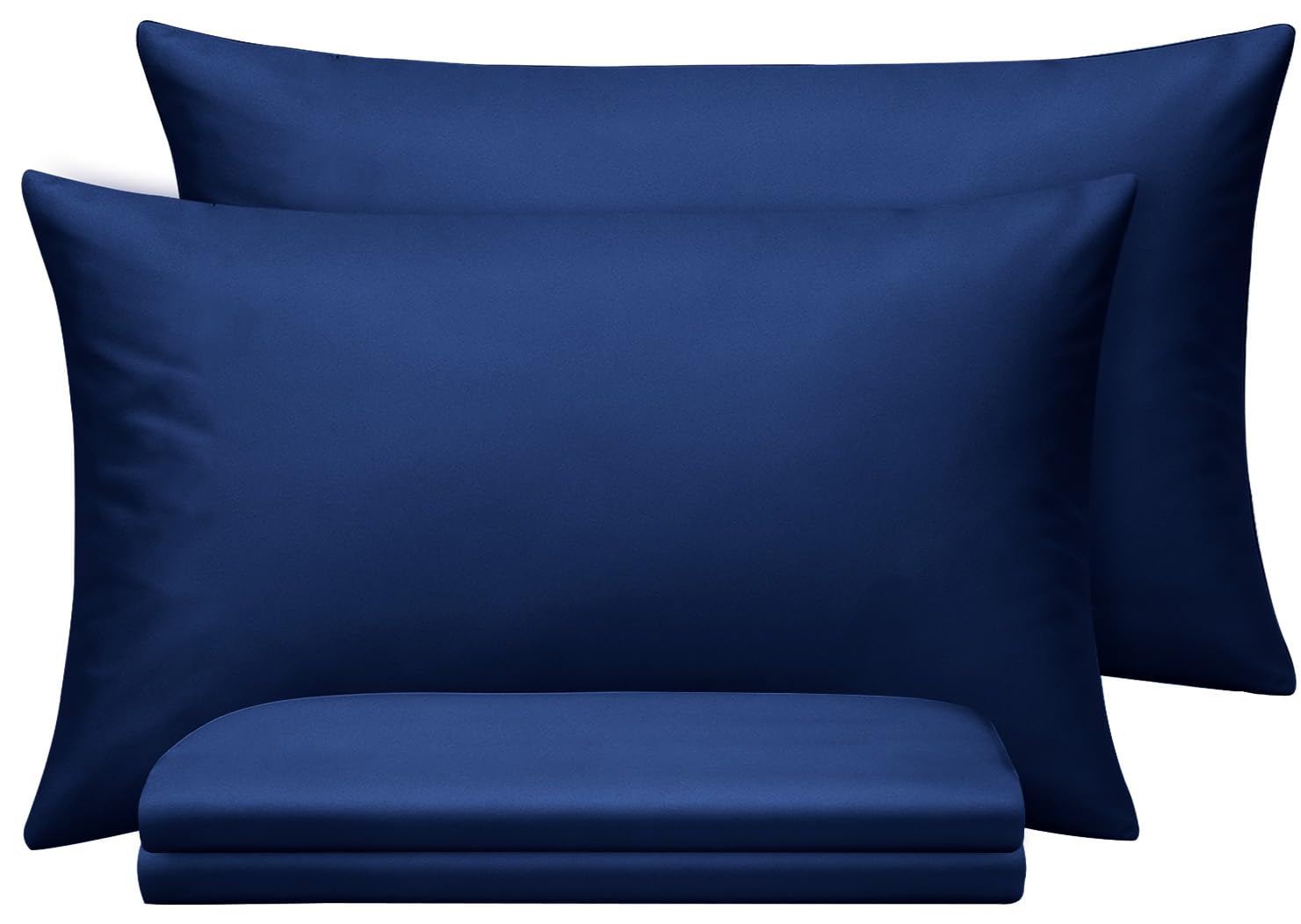 BedLooms Navy Pillow Cases 12 Pack Standard Size Brushed Microfiber Super Soft Pillowcases with Envelope Closure, House Wife Pillow Covers Hypoallergenic โ image 1