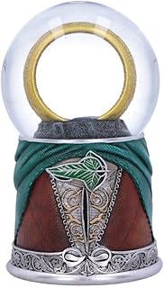 Nemesis Now Lord of The Rings Snow Globe, Iconic Leaf of Lorien Design, Official Merchandise Hand-Painted Resin - Frodo