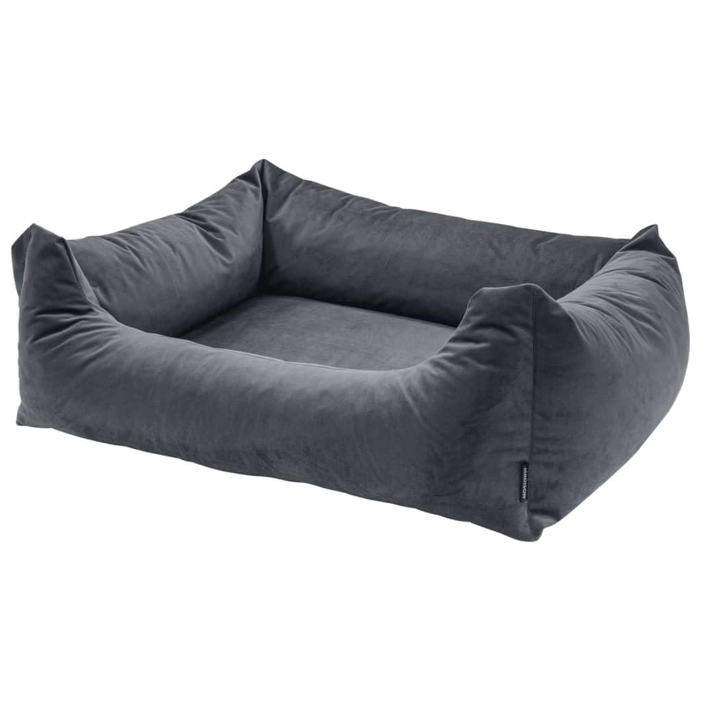 Lit pour chien en velours Madison S gris | Couchage confortable petit chien