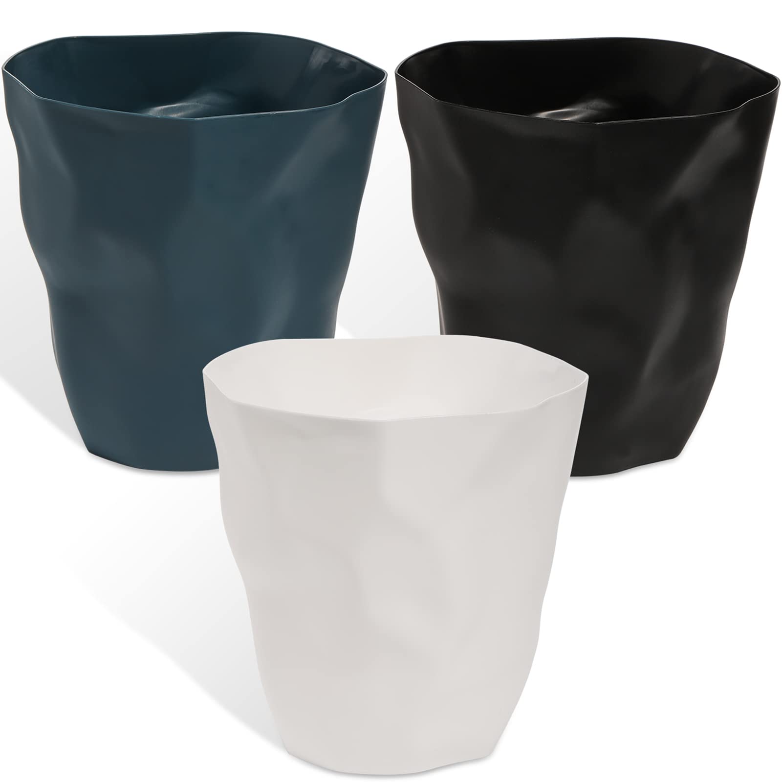 Buy DEAYOU 3 Pack Plastic T Can Wastebasket, Waste Paper Basket, Open