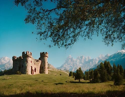 Château ancien abandonné toile SERENDIPITP pour une atmosphère nostalgique