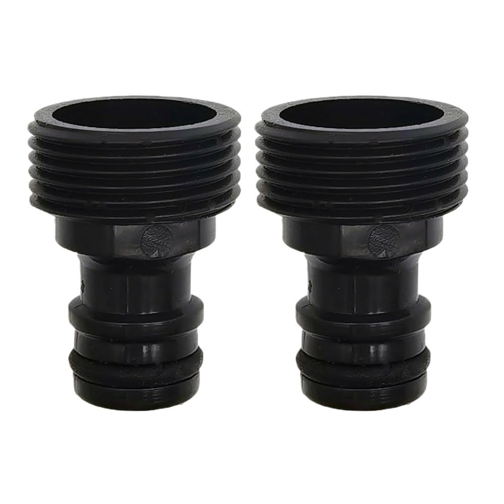 Vcaldgfz For Euro (2Pcs) A 3/4'' Barb Threaded Adapter For 16Mm 20Mm Pe Hose Pipe Garden Drip Irrigation Watering System(For Euro (2Pcs) A)