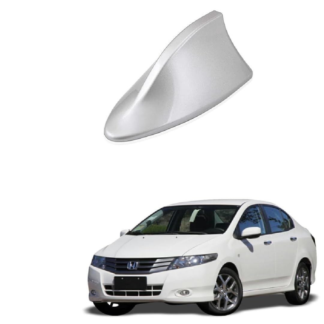 Stylish Car Roof Aerial Shark Fin Antenna Radio AM/FM Signal ABS (Silver Color) Suitable for Honda City ivtec 2009-image-16