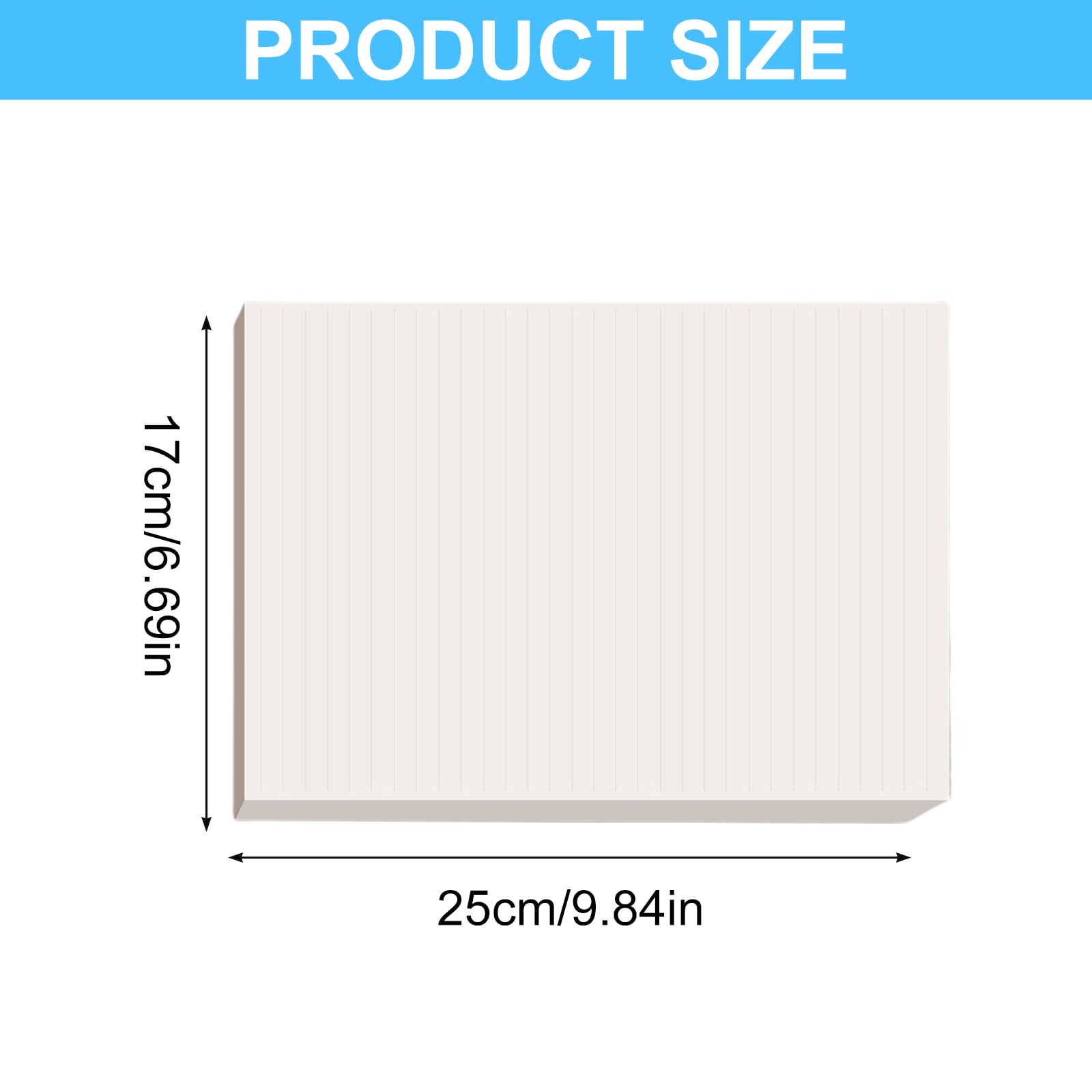 Lot de 3 blocs de papier brouillon carrés vierges