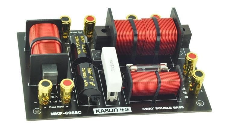 1pcs 400W Double Bass Speaker Frequency Divider Audio Crossover Filter -6988C