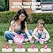 ROBUD Kids Gardening Set 18 PCS Bow Theme Garden Tools for Kids with Storage Bag, Apron, Waterproof Gloves, and Planting Cards – Educational Outdoor STEM Gardening Toy Gift for Girls and Toddlers