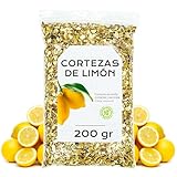 Cortezas de Limon 200g - Cascaras de Limon para Infusion o Te - Antioxidante - Ideal para Reposteria - A Granel
