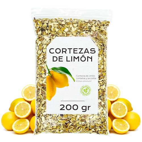 Imagen de Cortezas de Limon 200g Cascaras de Limon para Infusion o Te Antioxidante Ideal para Reposteria A Granel