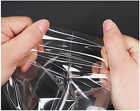 100Pcs 9 x 12 Clear Clear Flat Cello Cellophane Treat Bags with Adhesive Closure Automatic Sealing Packaging Bags for Gift Wrapping Snacks Dessert