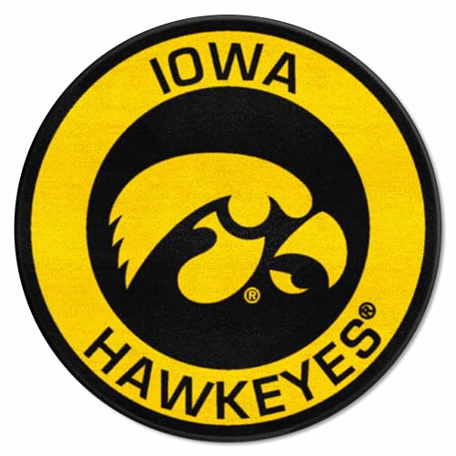 FANMATS 18610 University of Iowa Roundel Mat , 27