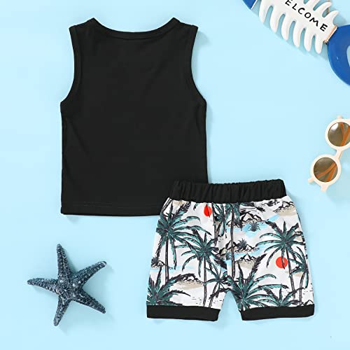 YOUNGER TREE Toddler Baby boy summer clothes Beaches Love Me Sleeveless Vest Tops+Shorts Kid Casual outfits3