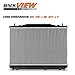 M-AUTO Aluminum Factory Style Radiator Replacement for 2003 2004 03 04 Cadillac CTS 3.2L Automatic Transmission DPI 2565