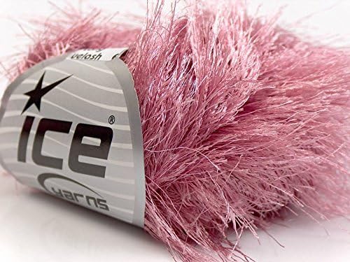 Lilac Extra Long Eyelash Yarn Ice Luxurious Fun Fur 50gr 38yds