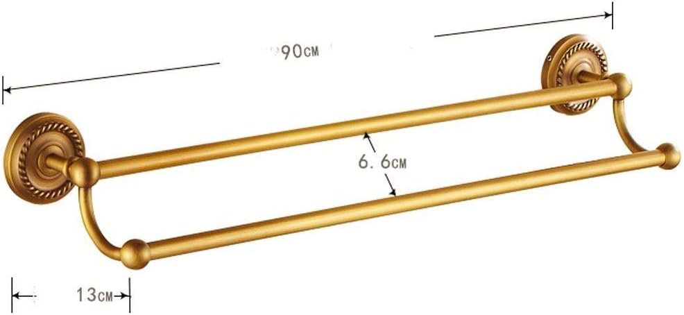 Self-Standing Towel Rack Bronze Carved Vintage Towel Ring Used in Bathroom Kitchen officestrong and Sturdy