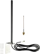 BOOBRIE LoRa 868MHz Antenna with 15cm SMA IPX Cable, 3M Wall Mount, RG58U Coaxial Cable, SMA Male Connector 3dBi Omni External Antenna LoRaWAN for LoRaWAN 868 LoRa/IoT Devices