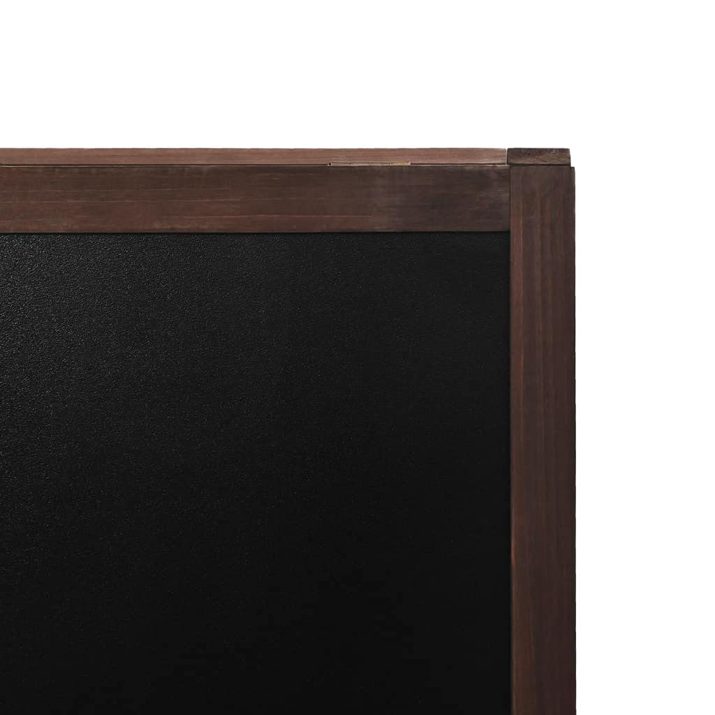 Pizarra de doble cara con caballete de madera de cedro, 60 x 80 cm, pizarra negra de tiza con caballete, se puede escribir con tiza y rotuladores de tiza, para bares, restaurantes locales