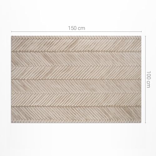 Tapis en vinyle 100x150 cm imperméable pour balcon tressé - 4