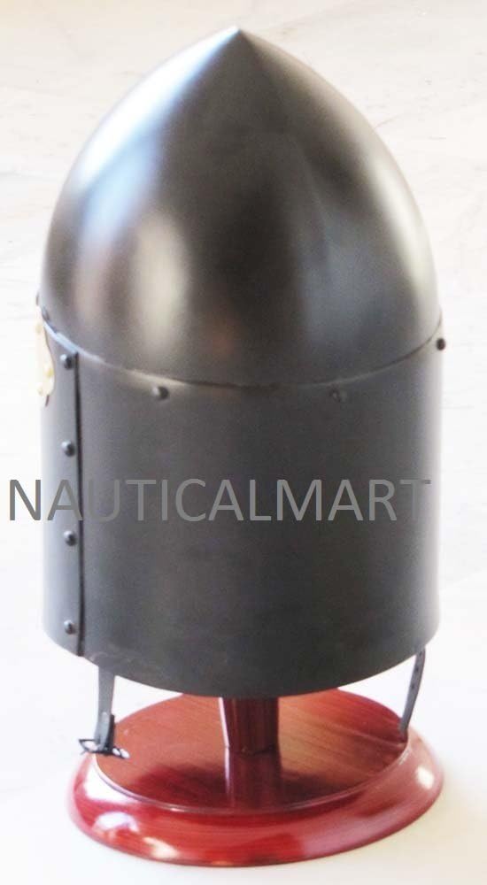 NauticalMart Medieval Black Knight Sugarloaf Armour Helmet